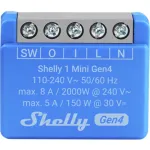 Nutikas l&uuml;liti Shelly 1 Mini Gen4 1P juhtmevaba 110&ndash;240 V 50&ndash;60 Hz 1,2 W Bluetooth Wi‑Fi ZigBee 34&times;16&times;29 mm