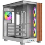 Arvutikorpus Thermaltake View 380 XL WS ARGB Snow Valge &mdash; Midi Tower, ATX tugi, aknaga