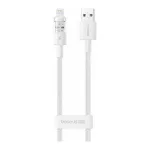 USB-kaabel Baseus Silky Series 2.4A 2m valge &mdash; USB laadimis- ja andmekaabel, 2.4A, 2 m, valge