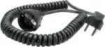 BACHMANN spiraalkaabel 0,5m-2m must H05VV-F 3G1,5mm&sup2; CEE7/7 (BM0010705)