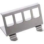 InLine 76203F metallist Keystone kinnituss&uuml;steemiga DIN-liistule kinnitusklamber, 4 pordiga