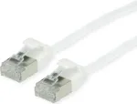 ROLINE Roheline - Paranduskaabel - RJ-45 (M) kuni RJ-45 (M) - 15 cm - 3.6 mm - U/FTP - CAT 6a - Halogeenivaba, Vormitud, Snagless, Keerdjuhtmega - Valge, RAL 9003 (21.44.1698)