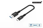 Microconnect USB3.2AC015 USB-kaabel USB 3.2 Gen 2 (3.1 Gen 2) 0,15 m USB C USB A Must
