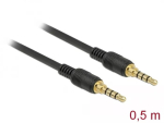 Audio kaabel DeLOCK 85592 0.5m 3.5mm Must