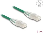 V&otilde;rgukaabel DeLOCK RJ45 Cat.6A pistik-pistik U/FTP &otilde;huke 1m Roheline