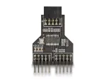 DeLOCK 60045 kaabel-&uuml;leminek 9 pin USB 2.0 2 x 9 pin p&auml;is Must