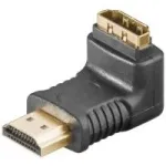 Wentronic Goobay HDMI&trade; Winkeladapter, HDMI Standard-Plug (Type A), Must - HDMI&trade; A-Plug > HDMI&trade; A-Socket (51727)