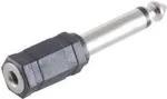 ShiverPeaks BS57001 juhtmepistik 6,3 mm 3,5 mm must roostevaba teras
