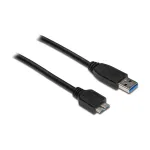 USB 3.0 &uuml;henduskaabel pistik A pistikule Micro B, must, 2m, Good Connections&reg; (2710-MB02)