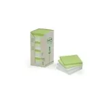 Isekleepuvad m&auml;rkmepaberid 3M Post-It 654-1RPT, 76 x 76 mm, 100 tk (16 lehte)