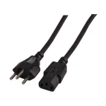 EFB-Elektronik toitejuhe &Scaron;veitsi t&uuml;&uuml;p 12 - C13 180&deg;, must, 2,0 m, 3 x 0,75 mm&sup2; Tootja: EFB Elektronik (EK537.2V3)
