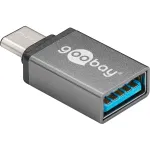 Wentronic Goobay USB-C&trade;-adapter &ndash; USB 3.0 A-pesa, hall &ndash; &uuml;henduseks USB-C&trade; ja USB-A seadmete vahel (56621)