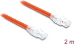 Delock RJ45 v&otilde;rgukaabel Cat.8.1 S/FTP 2 m kuni 40 Gbps oranž (81181)