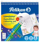 Pelikan 811231 V&auml;rvimiskomplekt, 15 lehek&uuml;lge, Poistele/T&uuml;drukutele, V&auml;rvilised pliiatsid kaasas, Pildikomplekt v&auml;rvimiseks