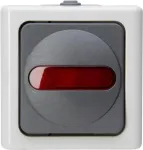 Heinrich Kopp 561656007 Surunuppl&uuml;liti, hall/valge, termoplast, IP44, 10A, 250V