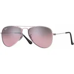 Ray-Ban Junior RJ9506S2117E5 laste p&auml;ikeseprillid, ristk&uuml;likukujulised, l&auml;bipaistva roosa raamiga, helepruuni gradientroosa l&auml;&auml;tsega, 52/14/125 mm