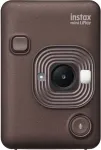 Hetke j&auml;&auml;dvustav kaamera Fujifilm Instax mini LiPlay &mdash; 1/5 tolli 2560&times;1920 CMOS, prindib 86&times;54 mm, 2.7 tolli TFT, pronks