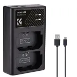 K&F Concept Dual USB Charger for Sony NP-FZ100 Battery - KF28.0010