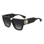 MOSCHINO naiste p&auml;ikeseprillid MOS153-S-807 Must Hall Ristk&uuml;likukujulised 52mm