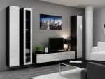 Cama suletud Kapp VIGO '180' 180/40/30 valge/must l&auml;ikiv