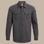 Craghoppers NosiLife Adventure Pikkade varrukatega s&auml;rk III - Black Pepper, M