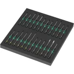 9715 Schaumstoffeinlage Kraftform Micro Set 1 9715, Schraubendreher schwarz/gr&uuml;n, f&uuml;r Tool Rebel Werkstattwagen