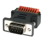 EXSYS EX-49110 DB9 isane 9-pin kruviklemmliist adapter koos surunupuga