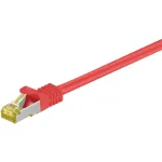Wentronic Goobay Cat.7 toorkaabli &uuml;henduskaabel, S/FTP (PiMF), punane, 1,5 m &ndash; LSZH halogeenivaba, vask, RJ45-pistik (91598)