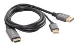 HDMI(M)->DISPLAYPORT(M) KAABEL 1M 4K MUST LANBERG