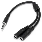 StarTech.com &otilde;huke stereojagaja kaabel - 3,5 mm isane kahele 3,5 mm emasele