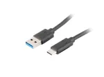 Lanberg CA-USBO-31CU-0018-BK USB-kaabel 1,8 m USB 3.2 Gen 1 (3.1 Gen 1) USB C USB A must (CA-USBO-31CU-0018-BK)