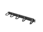 Harjapaneel LANBERG AK-1203-B &mdash; 19-tolline 1U metallist kaablikorraldaja, must