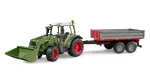 M&auml;ngutraktor BRUDER Fendt Vario 211 eeslaaduri ja k&uuml;lghaagisega