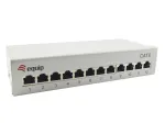 Equip 12-pordiline Cat.6 lauapealt paigaldatav jaotuspaneel, helehall, 10/100/1000Base-T(X), Gigabit Ethernet, 1000 Mbit/s, RJ-45, Cat6, 1U