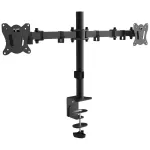 Kahe monitori lauakinnitus MONTIS Dual Monitor Mount Everest MT015, 13&ndash;27 tolli, 2 k&auml;tt, max 16 kg, VESA 75x75&ndash;100x100, must