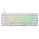 Mehaaniline klaviatuur White Shark Shinobi-2 Brown Switch US layout &mdash; kompaktne disain, pruunid l&uuml;litid