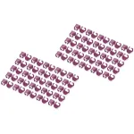 DIGITUS A-CC-MG v&auml;rvilised klambrid v&otilde;rgukaablitele, magenta, 100 tk