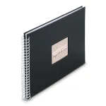 Hama 00009832 Fine Art spiraalk&ouml;itega fotoalbum 36x32, 50 valget lehte, New Black