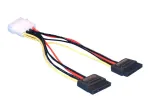 Toitekaabel SATA HDD 2x DeLOCK 60102 0,112m