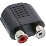 Heliadapter 3,5 mm pistikupesa emane Stereo / 2x RCA emane InLine 99346