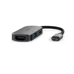USB-jaotur Nedis CCGB64230GY01 USB-C 5000 Mbit/s Hall