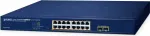 Hallatav l&uuml;liti PLANET GS-2210-16P2S 16-port 10/100/1000T PoE 240W