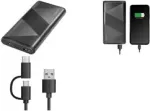 Logilink - Powerbank - 2-in-1 kaabel - 10000 mAh - 18 W - 3 A - PD 2.0, QC 3.0 - 2 v&auml;ljundporti (USB Type A, 24-pin USB-C) - kaablil: USB Type A / USB-C - Must (PA0275)