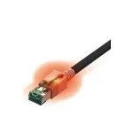 EasyLan EASY CS1OS0010 - DualBoot&reg; LED paigalduskaabel, Cat.6a, S/FTP, must, 1m