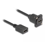 DeLOCK D-t&uuml;&uuml;pi HDMI-kaabel emane-emane must 20 cm
