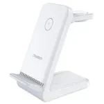 Choetech T608-F 3-in-1 traadita laadimisalus, 15 W, valge