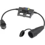 VOLTCRAFT m&otilde;&otilde;teadapter [maandatud pistik-kummi-Pistik - maandatud pistik-kummi-&Uuml;hendus] DLA-1L 16 (DLA-1L 16)