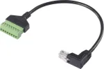 Renkforce RJ45 v&otilde;rguadapteri kaabel[1x RJ45-pistik 8p8c - 1x klemm&uuml;hendus] 30 cm (RF-6443974)