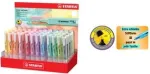 Stabilo Textmarker swing cool Pastel tekstimarkerid, 48 tk display, kaldotsaga, 1&ndash;4 mm