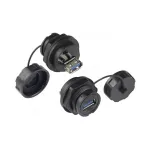 Alcasa IC04-U304 - USB A - must - emane - sirge - pol&uuml;but&uuml;leentereftalaat (PBT) - pol&uuml;vin&uuml;&uuml;lkloriid (PVC) - IP65 - IP67 (IC04-U304)